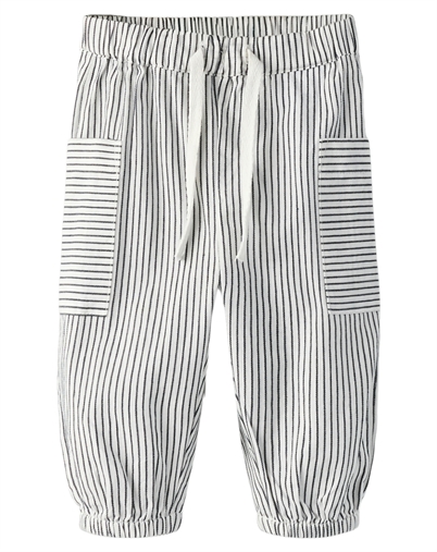 Name It - NBMFar Bukser - Cloud Dancer/ Navy Blaze